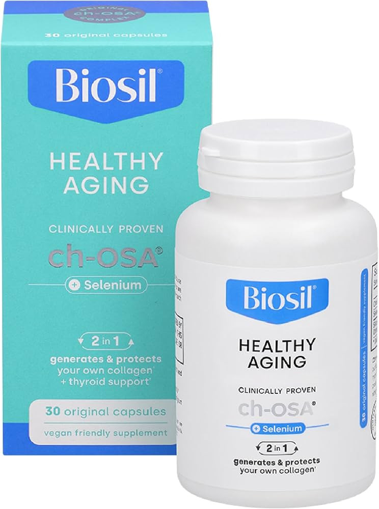 Biosil Healthy Aging - 30 Capsules - Beauty, Vitality & Thyroid Support - with Patented ch-OSA & ... | Amazon (US)