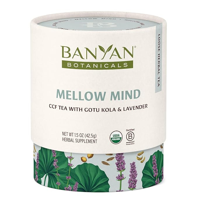 Banyan Botanicals Mellow Mind CCF Tea – Organic Lavender Chamomile Tea with Gotu Kola – Caffe... | Amazon (US)