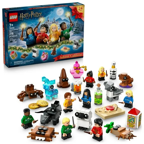 LEGO Harry Potter Advent Calendar 2025 Kids Toy - Holiday Countdown for Boys & Girls, 7+ - 24 Bui... | Walmart (US)