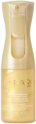 Kopari Golden Sunglaze Sheer Body Mist Sunscreen SPF 50, Infused with Shimmering Body Oil, Hydrat... | Amazon (US)