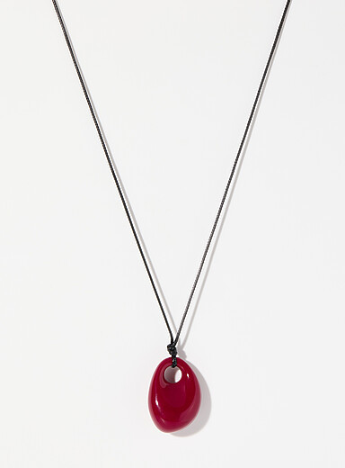 Oval pendant wrap cord choker
        
        

		
        

        
    
        
    
	    
	... | Simons