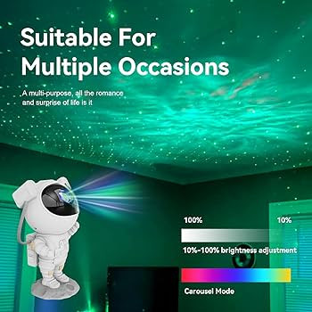 Star Projector Galaxy Night Light - Astronaut Space Projector, Starry Nebula Ceiling LED Lamp wit... | Amazon (US)