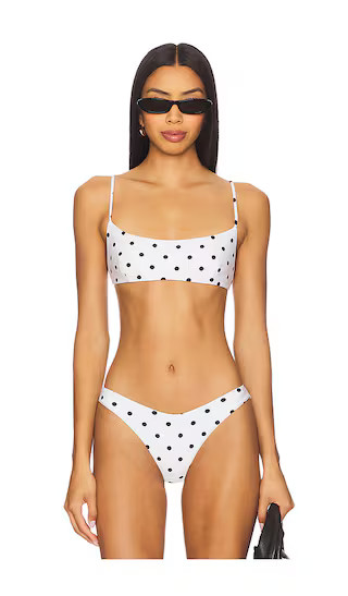 by Marianna Lucila Top in Cream & Black Dot | Revolve Clothing (Global)