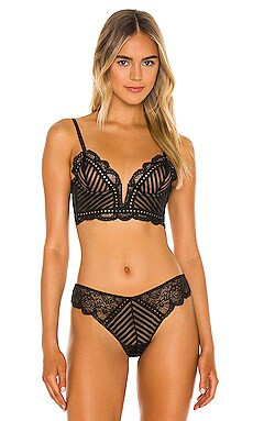 Thistle and Spire Chelsea Chevron Bustier in Black from Revolve.com | Revolve Clothing (Global)