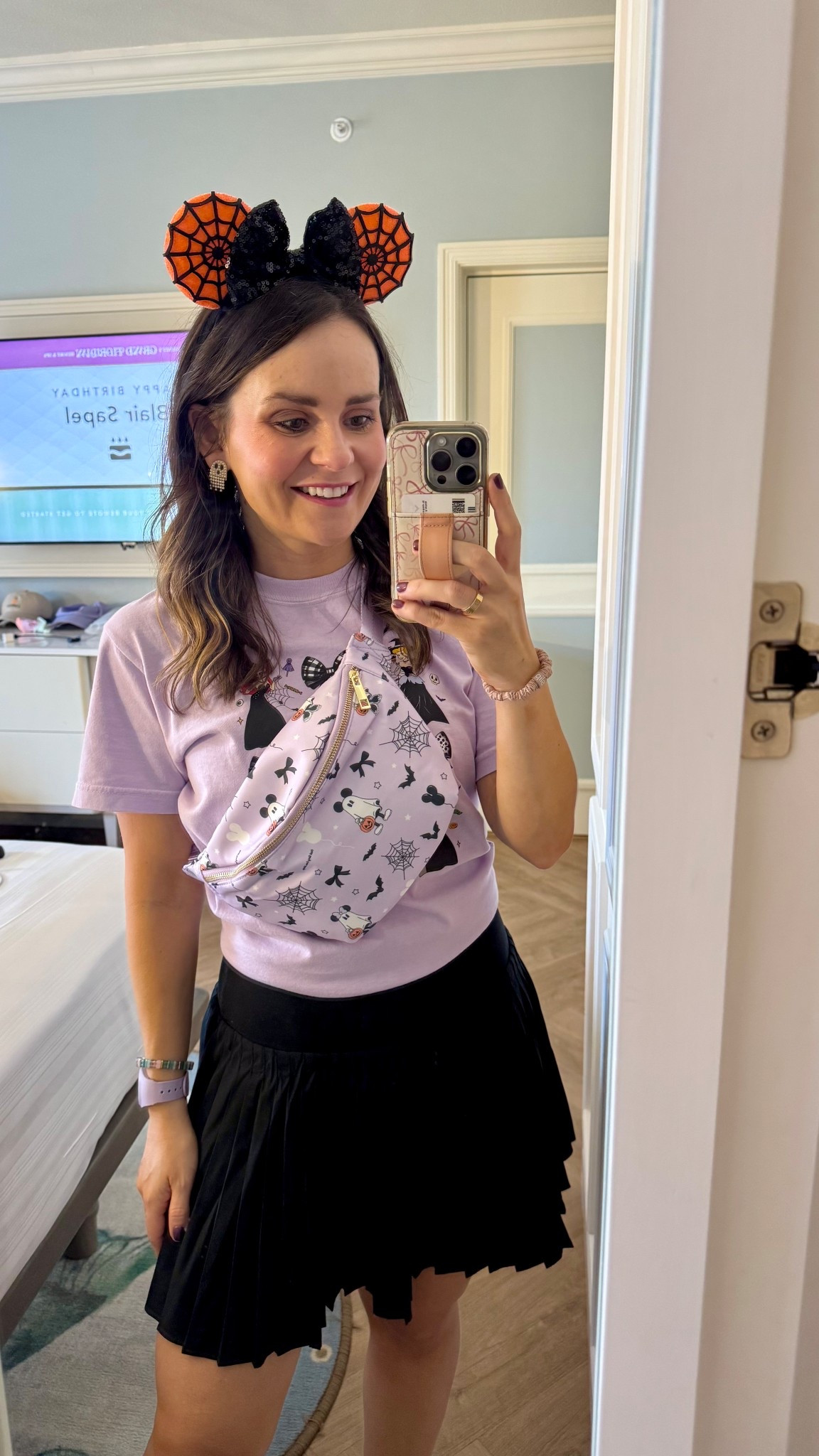 Mickey’s Halloween party fit check! 🕷️💜👻 

#LTKHalloween