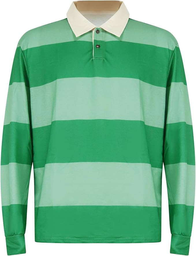 LILLIWEEN Classic Blue and Detective Steve Green Striped Shirt Adult Halloween Costume | Amazon (US)