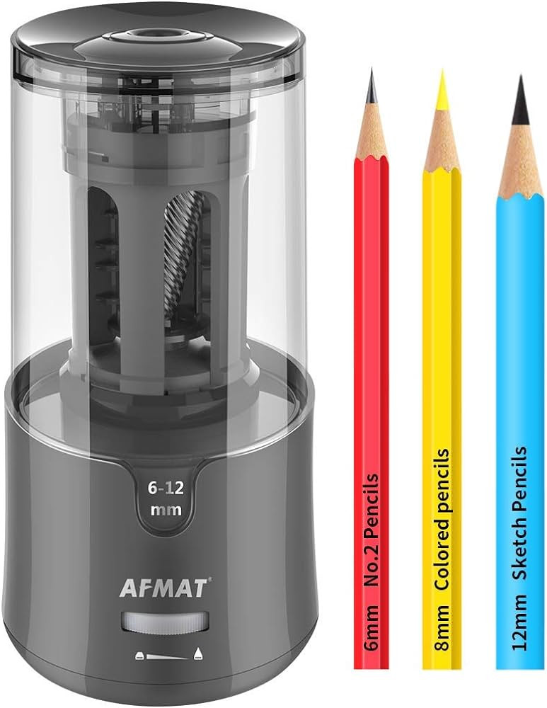 AFMAT Electric Pencil Sharpener, Auto Stop, Super Sharp & Fast, Electric Pencil Sharpe... | Amazon (US)