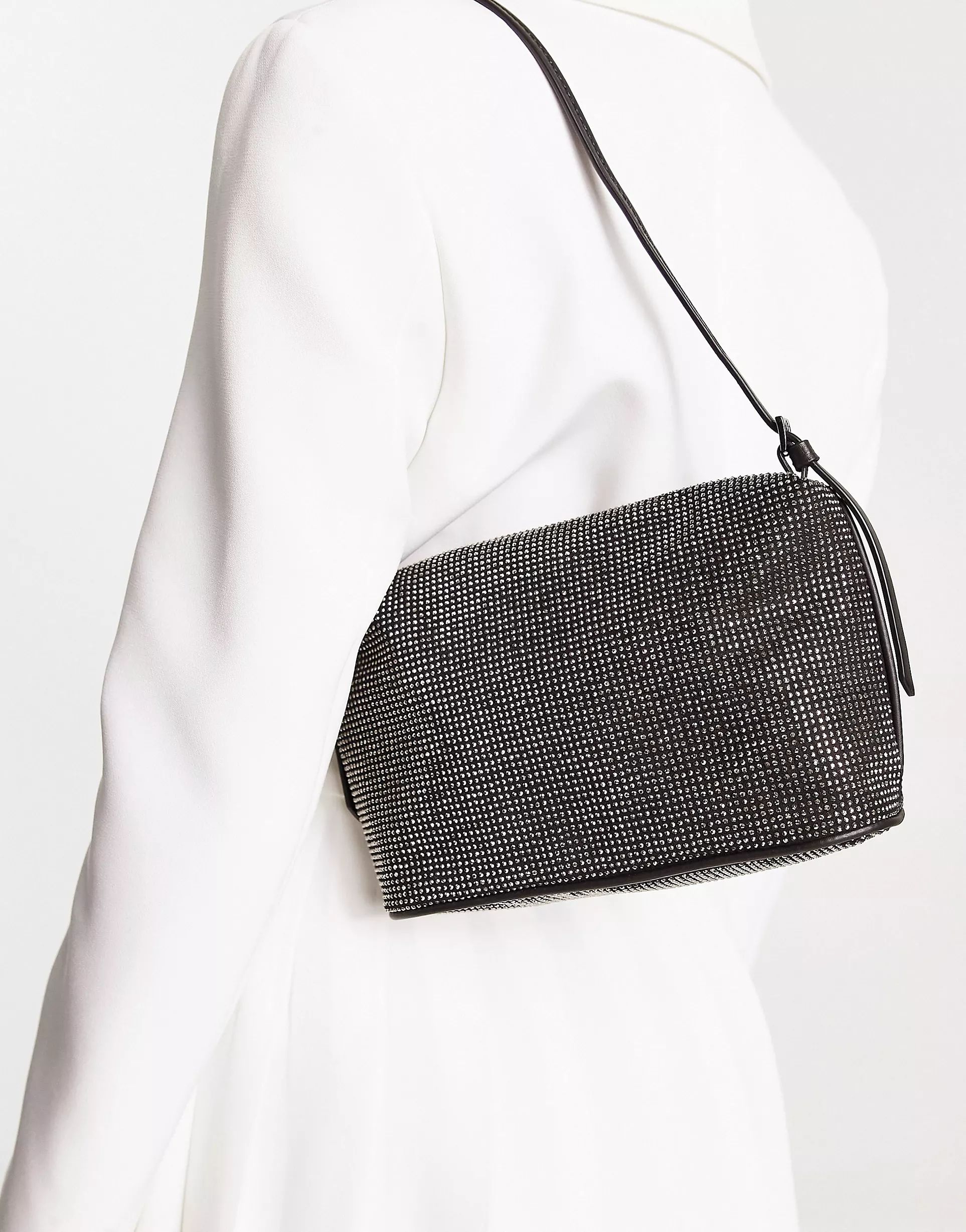 & Other Stories diamante hand bag in black | ASOS (Global)
