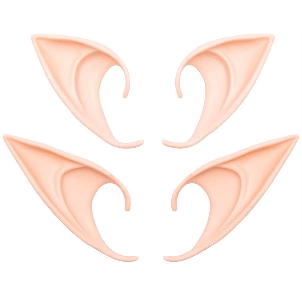 GREAT&LUCKY Cosplay Fairy Pixie Elf Ears - Soft Pointed Tips Anime Party Dress Up Costume Masquerade Accessories for Halloween Christmas Party ,2 Pair | Amazon (US)