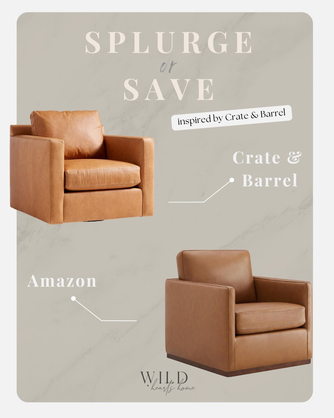 Inspired by the Barrett Leather Swivel Chair by Crate & Barrel!


#LTKSaleAlert #LTKHome #LTKFamily