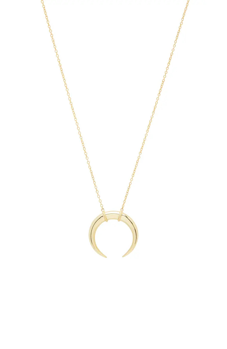Cayne Crescent Plated Pendant Necklace | Nordstrom