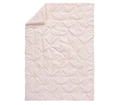 Monique Lhuillier Velvet Pintuck Quilt, Full/queen, Blush | Pottery Barn Kids