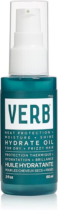 VERB Hydrate Oil | Moisture + Frizz-Free Heat Protection for Dry Hair | Amazon (US)