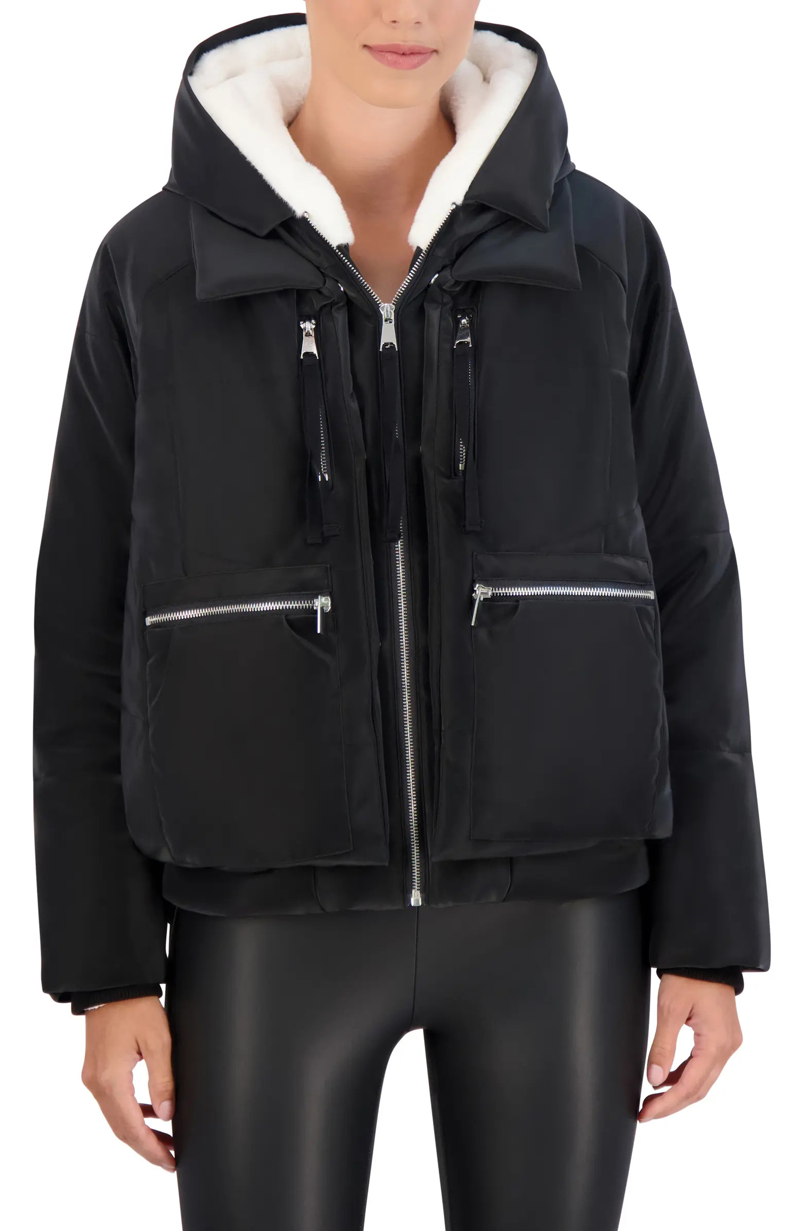Ookie & Lala Utility Hooded Jacket with Faux Fur Lining | Nordstromrack | Nordstrom Rack