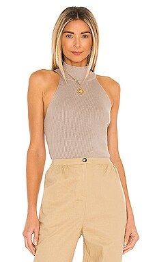 Line & Dot Danielle Rib Knit Top in Natural from Revolve.com | Revolve Clothing (Global)