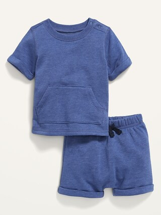 Unisex Short-Sleeve Top and Shorts Set for Baby | Old Navy (US)