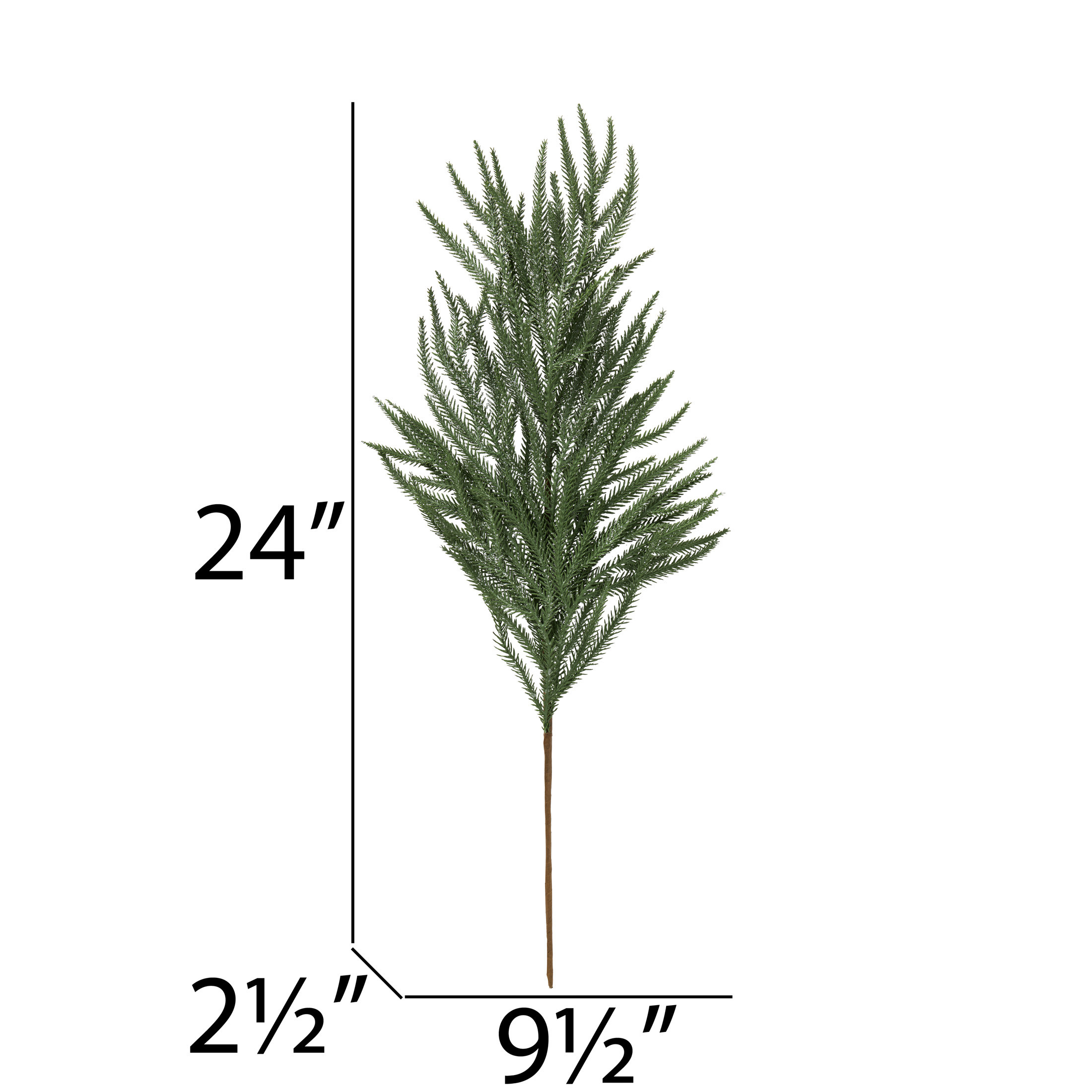 Green Pine Christmas Decoration Pick, 24 inches, 3 Piece, by My Texas House | Walmart (US)