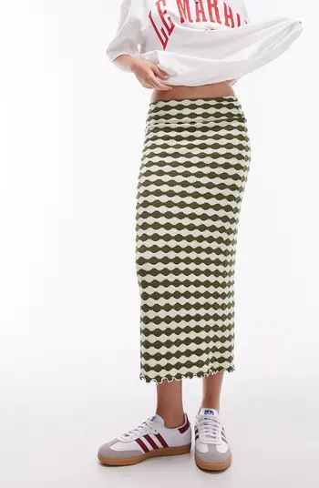 Topshop Wavy Stripe Jersey Maxi Skirt | Nordstrom | Nordstrom