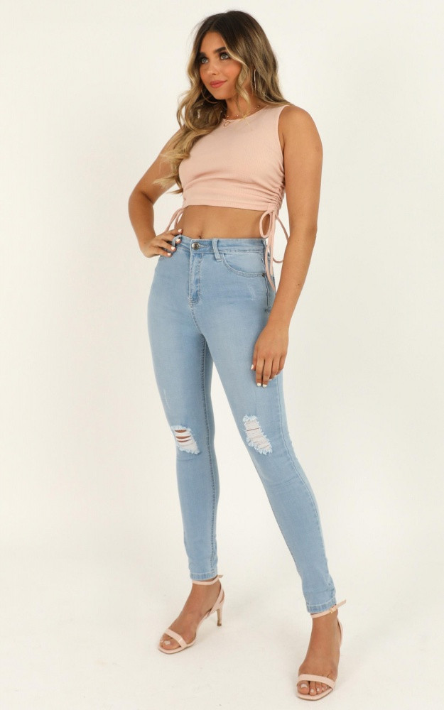 Brooke Skinny Jeans In Light Wash Denim | Showpo - deactived