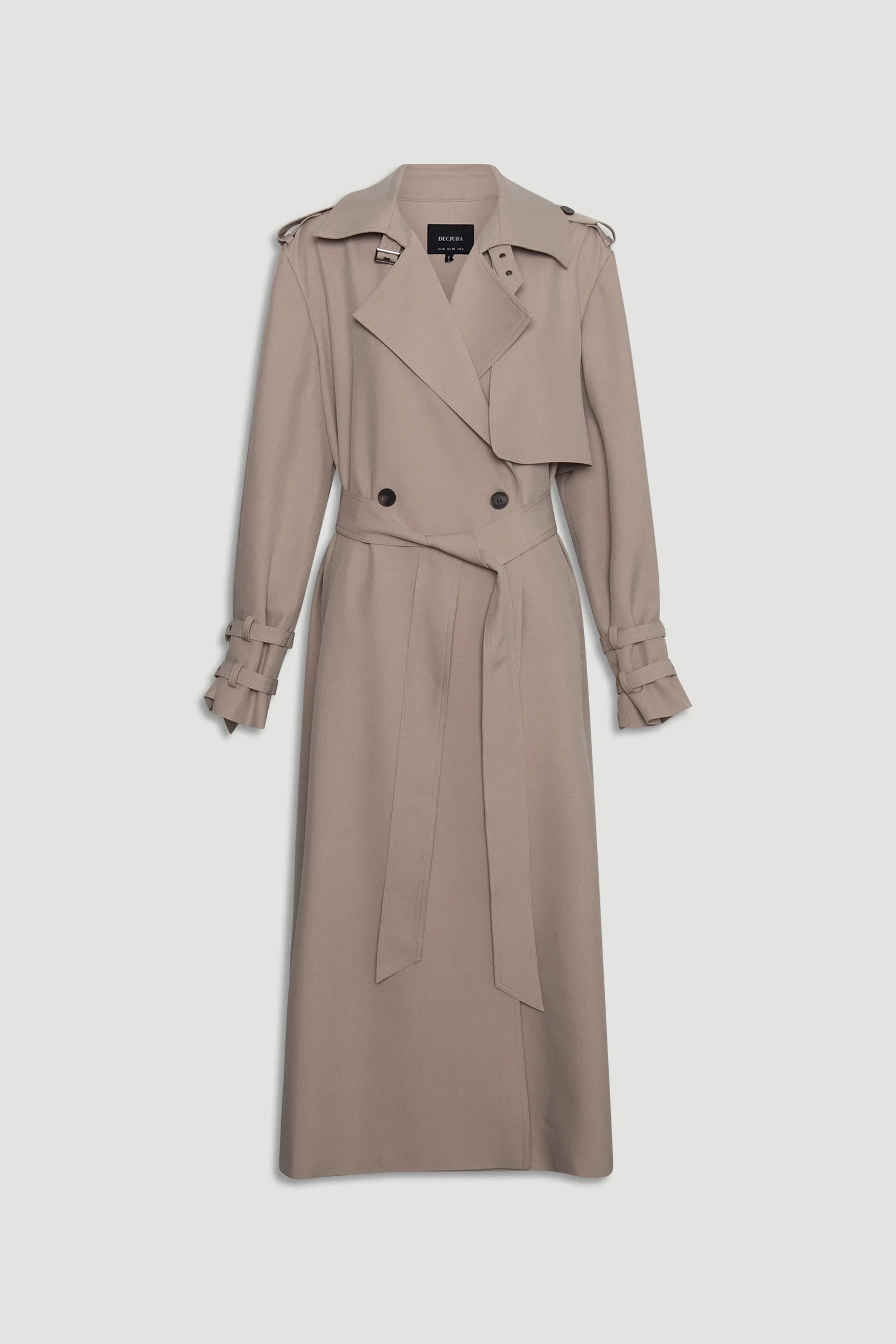 Esther Trench Coat - Biscuit | DECJUBA