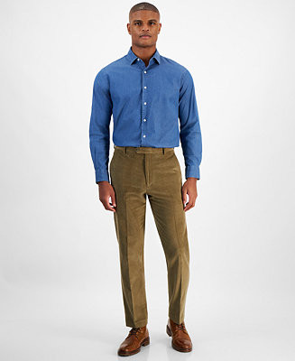 Men's Modern-Fit Solid Corduroy Pants | Macy's