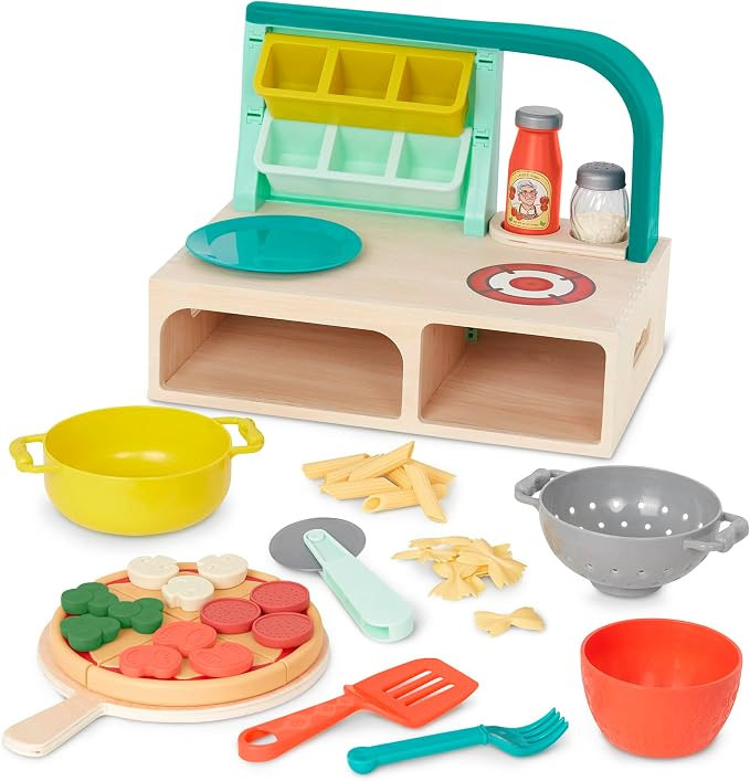 B. toys – Pizza & Pasta Play Set – Play Food & Role-Play Accessories – Pretend Play Set –... | Amazon (CA)