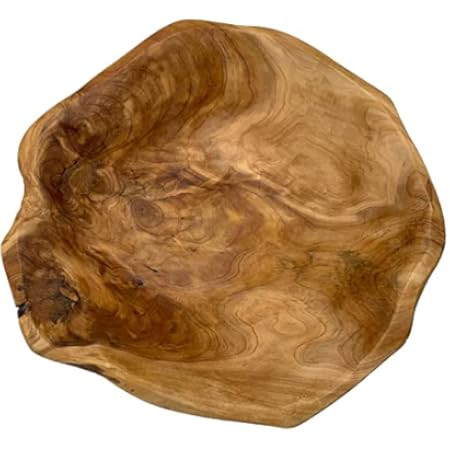 Creative Wood Bowl Root Carved Bowl Handmade Natural Real Wood Candy Serving Bowl (12"-14") | Amazon (US)