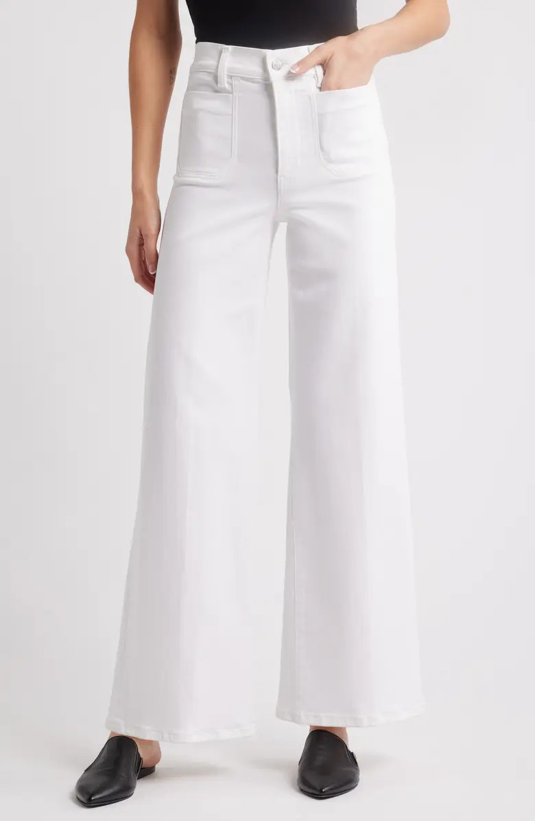 Le Slim Palazzo Patch Pocket High Waist Wide Leg Jeans | Nordstrom