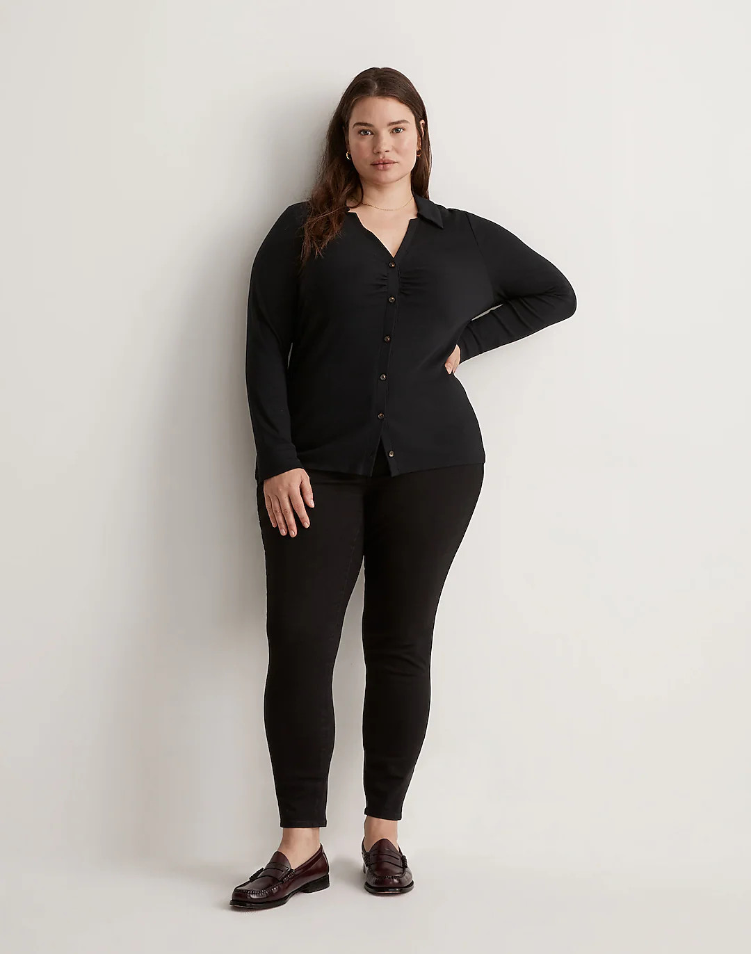 Plus 10" High-Rise Skinny Jeans in Black Frost | Madewell