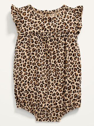 Printed Flutter-Sleeve Bubble One-Piece for Baby | Old Navy (US)