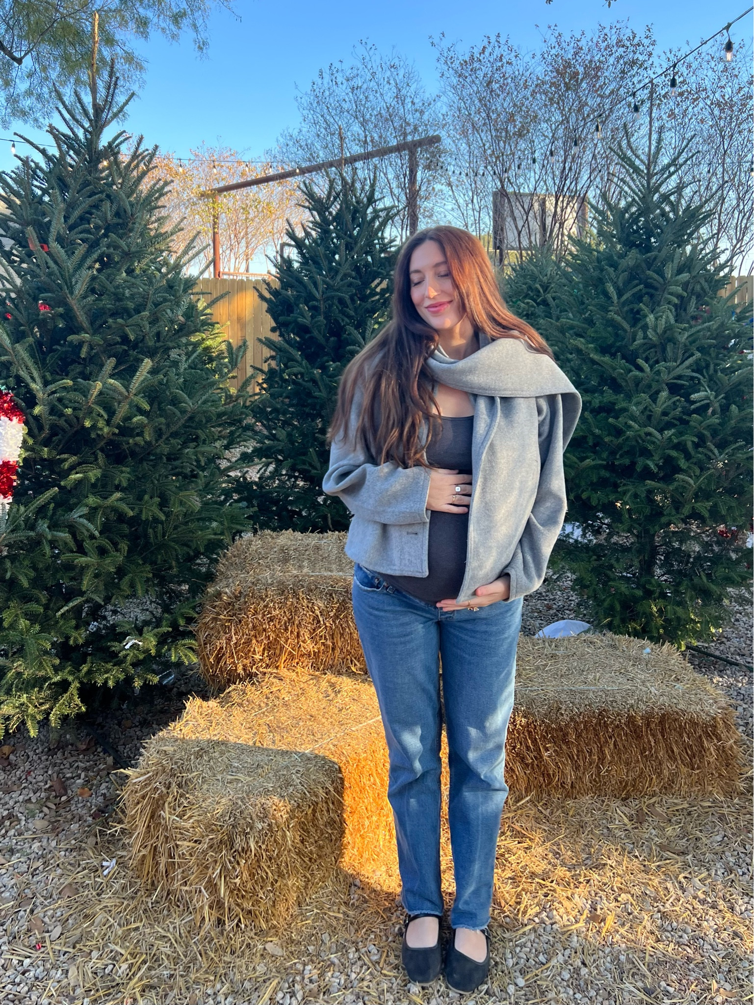 Love this shacket with a detachable scarf!! 🤍 shoes are old from target 

#LTKGiftGuide #LTKHoliday #LTKBump