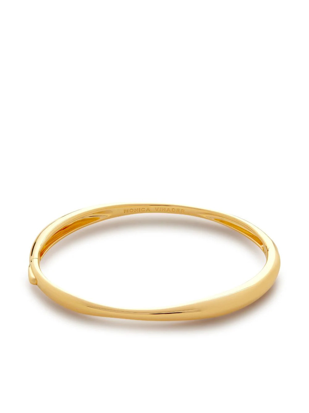 Monica Vinader Nura Reef thin bangle bracelet - Gold | Farfetch Global