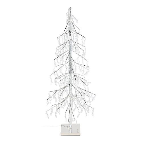 August & Leo LED Acrylic 4' Crystal Tree - Metallic | HSN