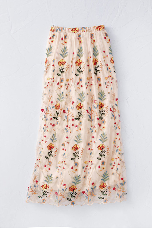 Enchanted Florals Mesh Skirt | Coldwater Creek