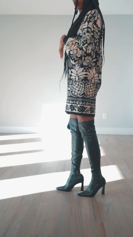 THE thigh high boots of the season! These black thigh high boots from Steve Madden are fabulous and affordable. Not to mention they don’t droop down and feel super comfortable to walk in! 

#LTKVideo #LTKstyletip #LTKSeasonal