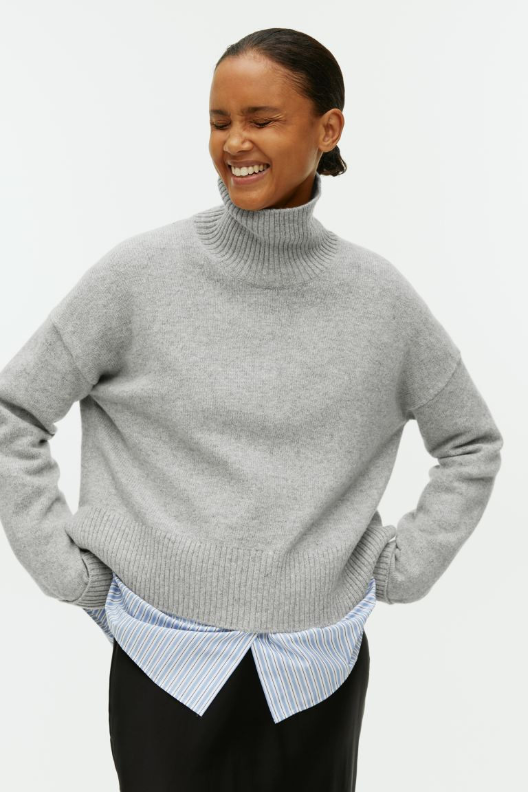 High-Neck Wool Jumper | H&M (UK, MY, IN, SG, PH, TW, HK)