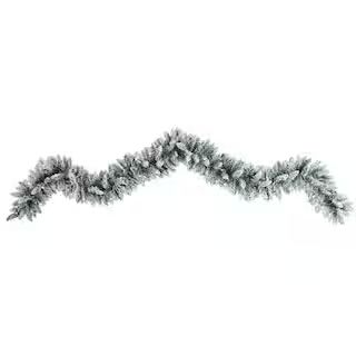 9ft. Pre-Lit LED Flocked Artificial Christmas Garland | Michaels Stores