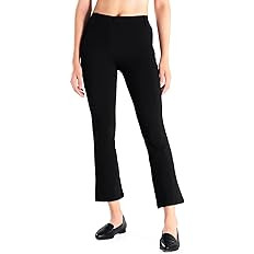 Yogipace,Belt Loops,Women's Petite/Regular/Tall Flare Cropped Yoga Dress Pants Capris Stretchy Wo... | Amazon (US)