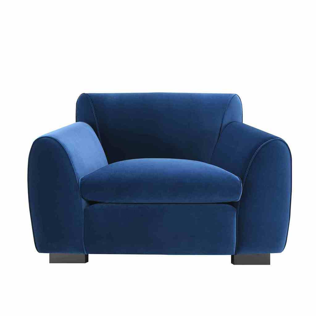 Severo Velvet Chair In Royal Blue | 1stopbedrooms