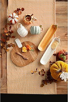 Mud Pie Marble Wood Pumpkin Serving, board 11 1/2" x 11 1/2" | spreader 5 1/2", BROWN | Amazon (US)