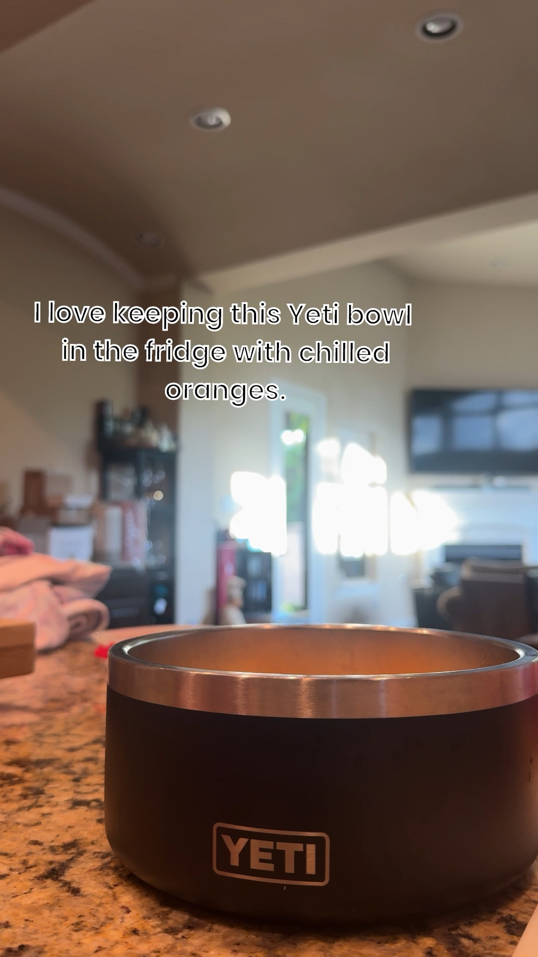 Yeti bowl I keep in the fridge with chilled oranges. 
We bought 2 bowls accidentally so this one stays in our fridge with fruit  

#LTKHome #LTKfoodie #LTKSeasonal