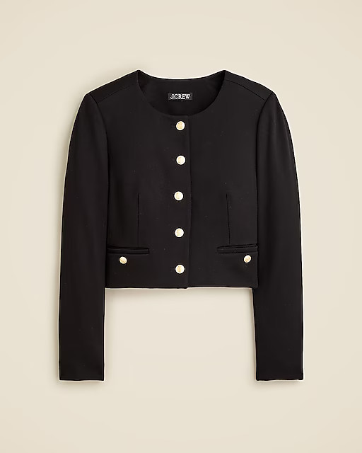 Cropped lady jacket in stretch twill | J. Crew US