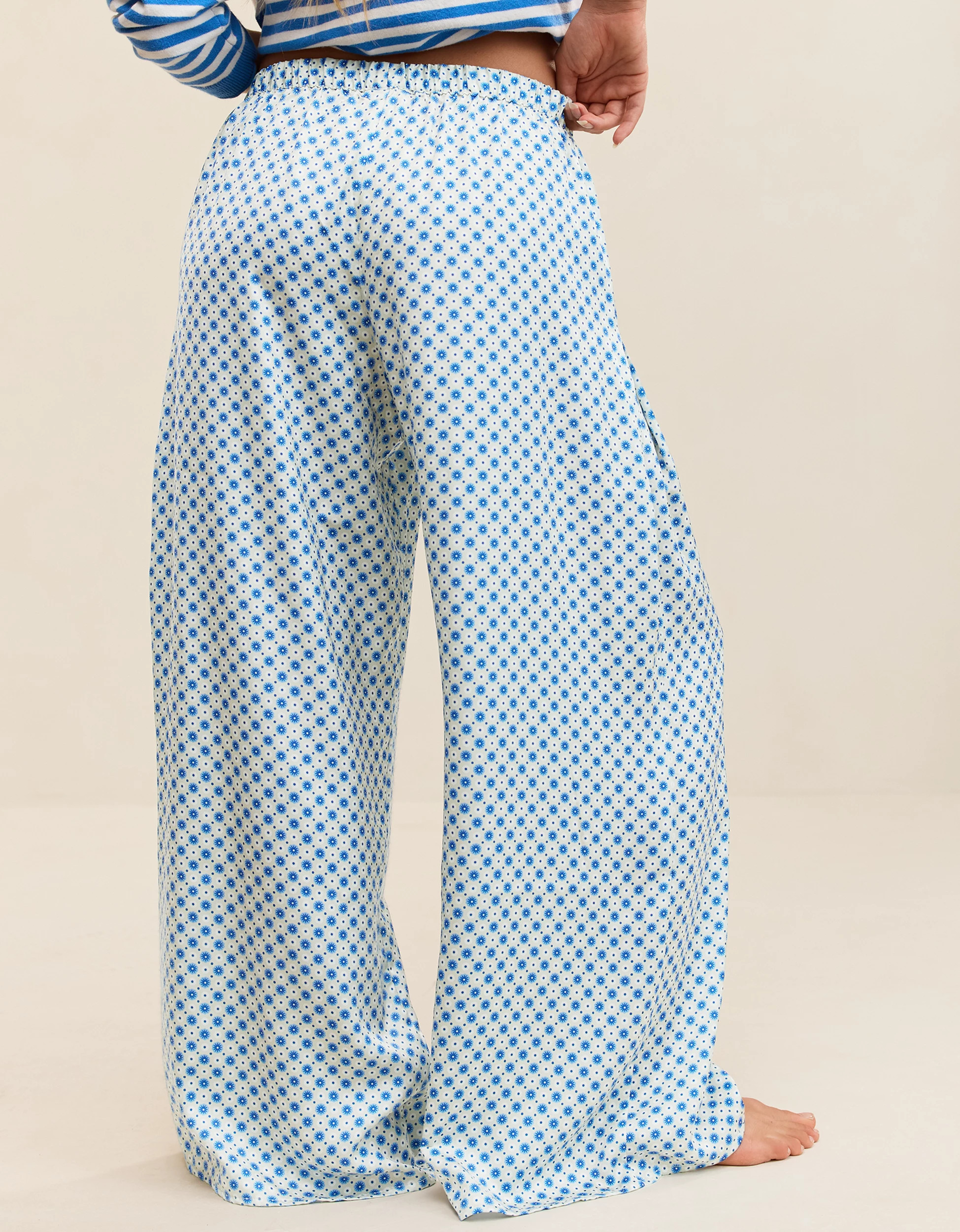 OVERSLEPT by Aerie Liquid Satin Wide Leg Pant | Aerie