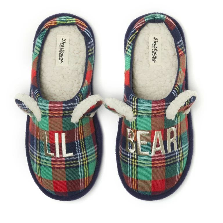 Dearfoams Family Bear Matching Comfort Slippers, Sizes Baby to Adult | Walmart (US)