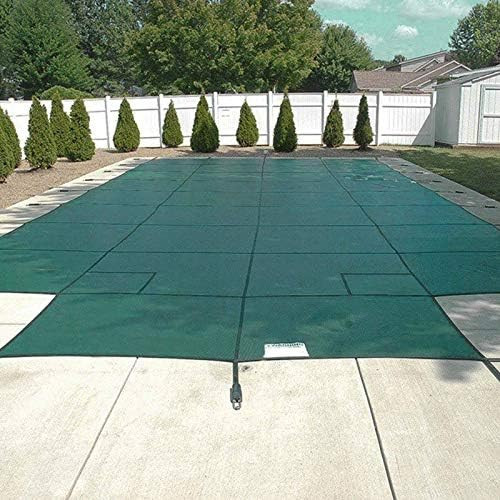 Happybuy Pool Safety Cover Fits18x36ft Inground Safety Pool Cover Green Mesh with 4x8ft Center End S | Amazon (US)