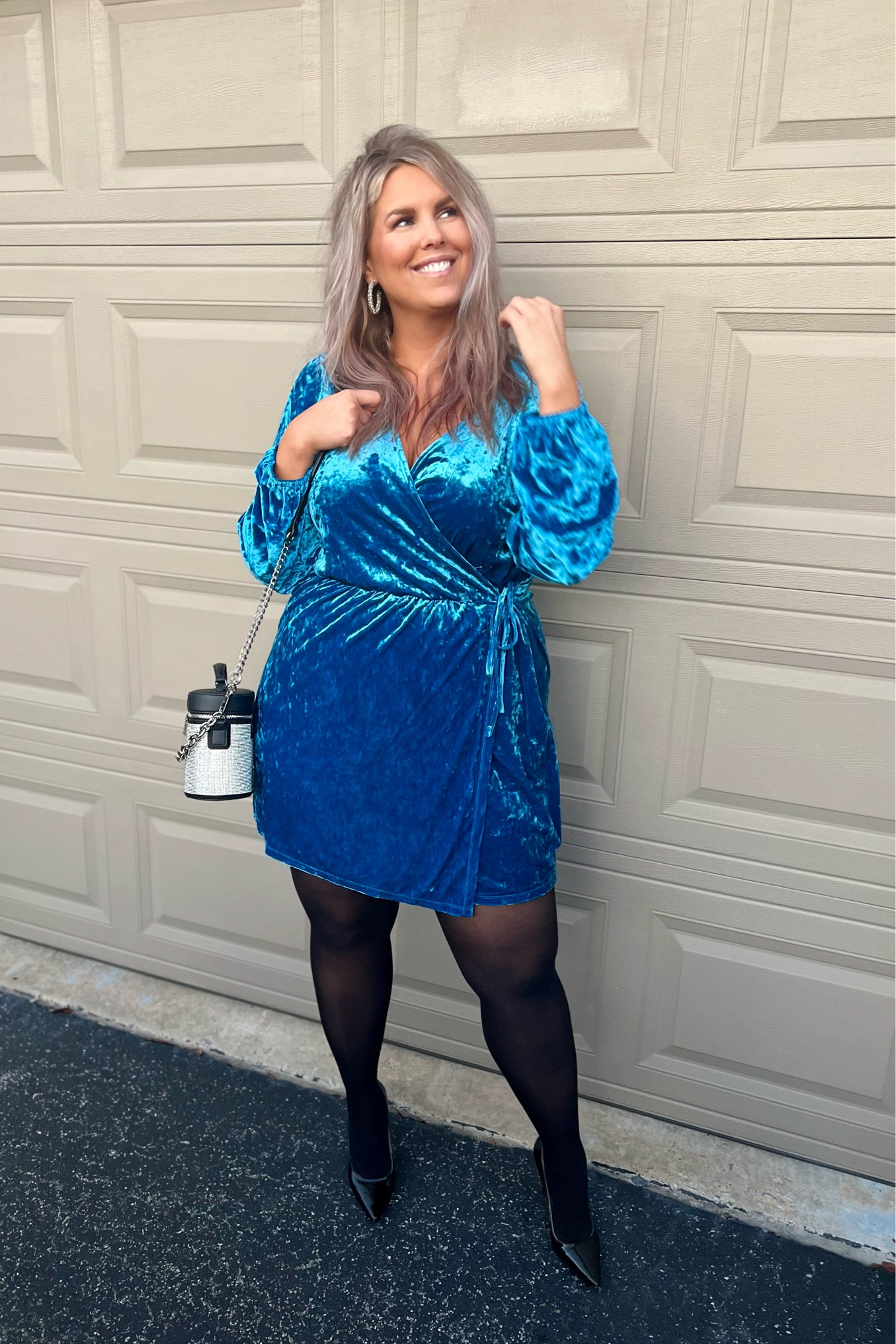 sachin and babi light blue dress Women's Plus Size Little Black Dresses