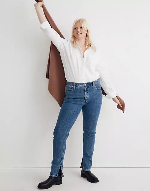 Mid-Rise Stovepipe Jeans in Knowland Wash: Slit-Hem Edition | Madewell