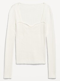 Fitted Rib-Knit Sweater for Women | Old Navy (US)