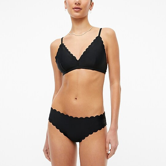 Low-rise scalloped bikini bottom | J.Crew Factory