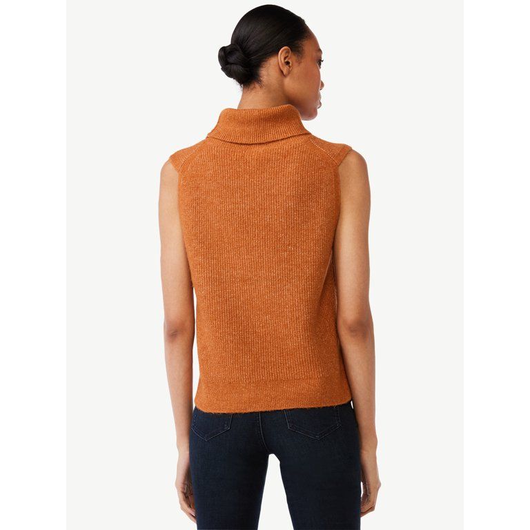 Scoop Women's Sleeveless Turtleneck Sweater - Walmart.com | Walmart (US)
